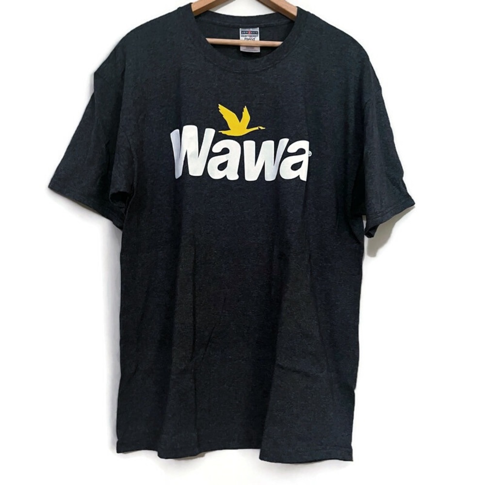 Wawa T-shirt Men’s Size XL Heather Blue Jerzees Heavy Weight blend